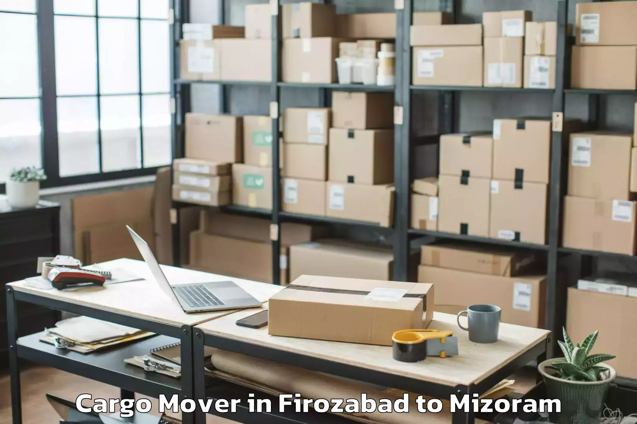 Book Your Firozabad to Tlangnuam Part Cargo Mover Today